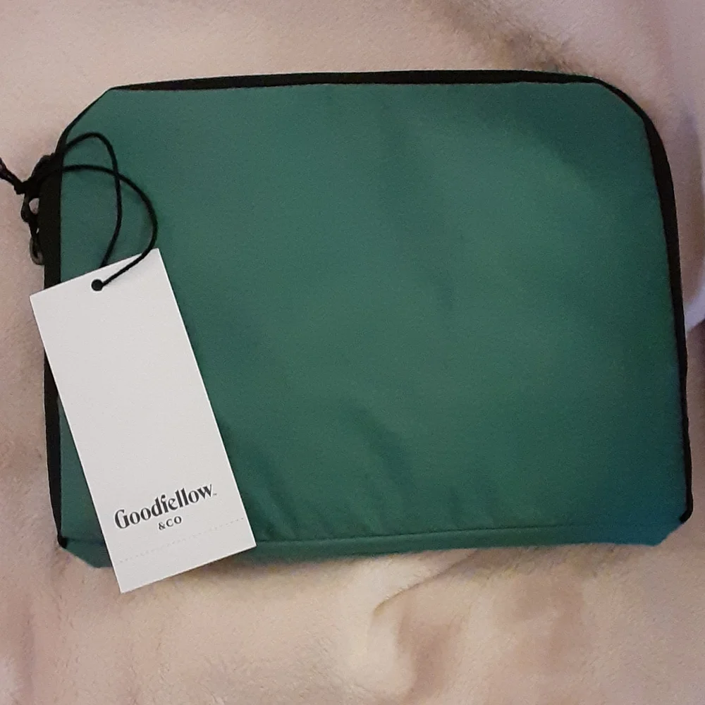 Goodfellow green black packable 2 handle tote bag 20